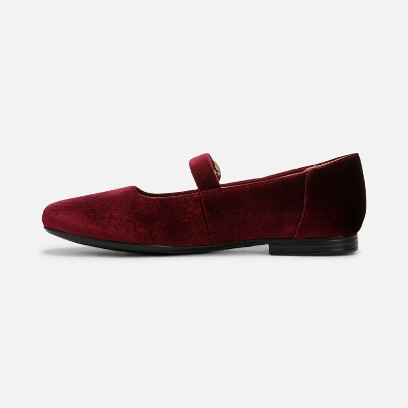 Naturalizer Women's Kelly Mary Jane Flat - Cabernet Sauvignon Velvet