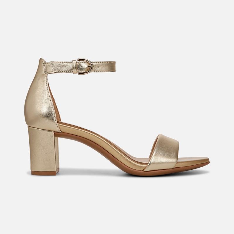 Naturalizer Women's Vera Dress Sandal - Dark Gold Leather
