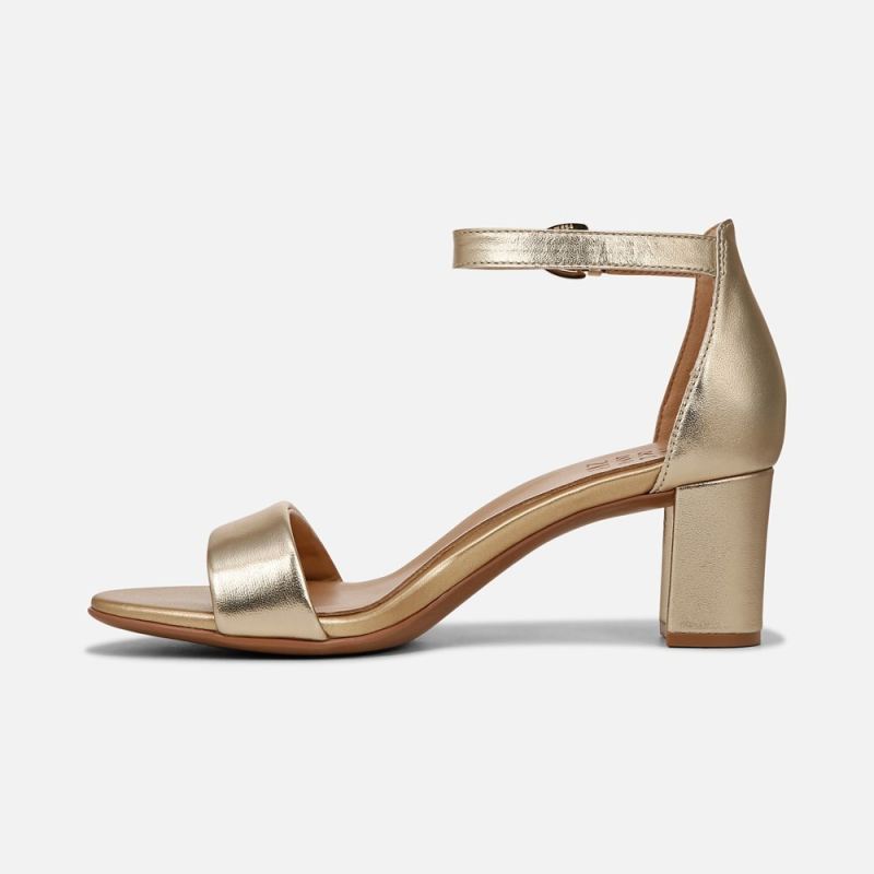 Naturalizer Women's Vera Dress Sandal - Dark Gold Leather
