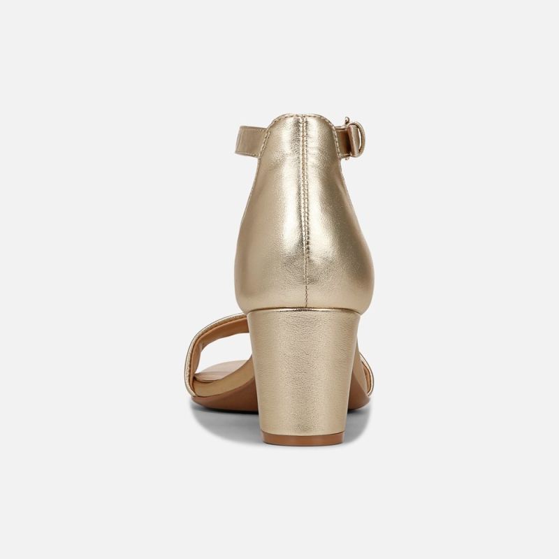 Naturalizer Women's Vera Dress Sandal - Dark Gold Leather