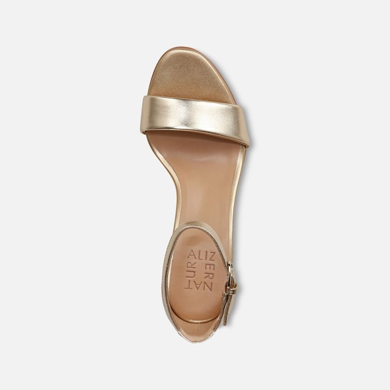 Naturalizer Women's Vera Dress Sandal - Dark Gold Leather