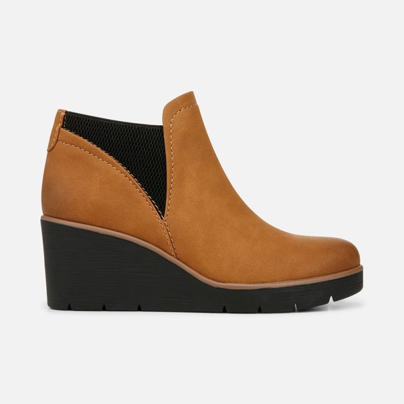 Naturalizer Women's SOUL Affirm Weather Resistant Ankle Booties - Light Toffee Faux Leather