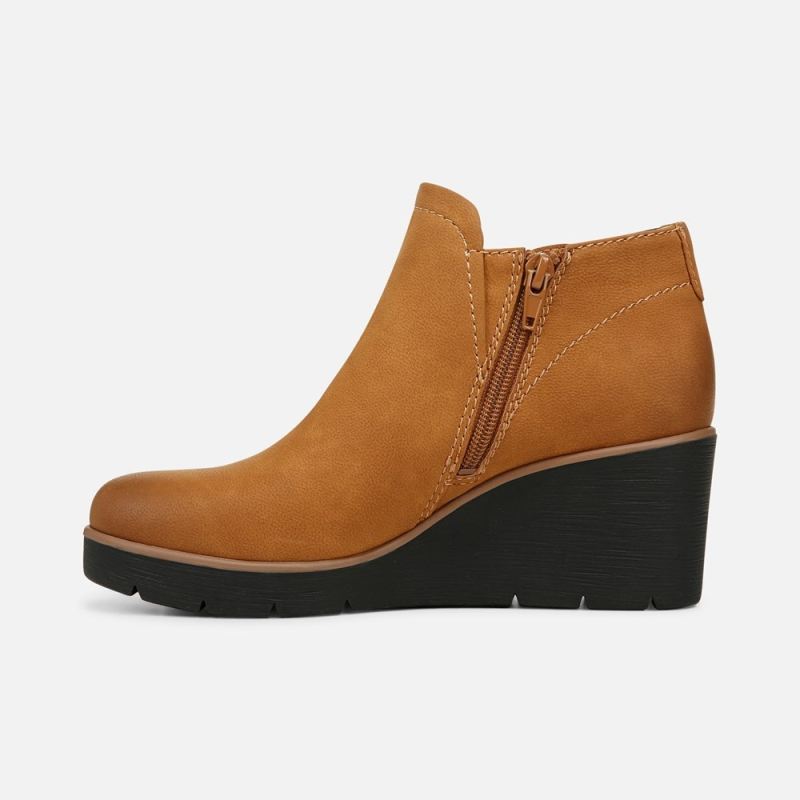 Naturalizer Women's SOUL Affirm Weather Resistant Ankle Booties - Light Toffee Faux Leather