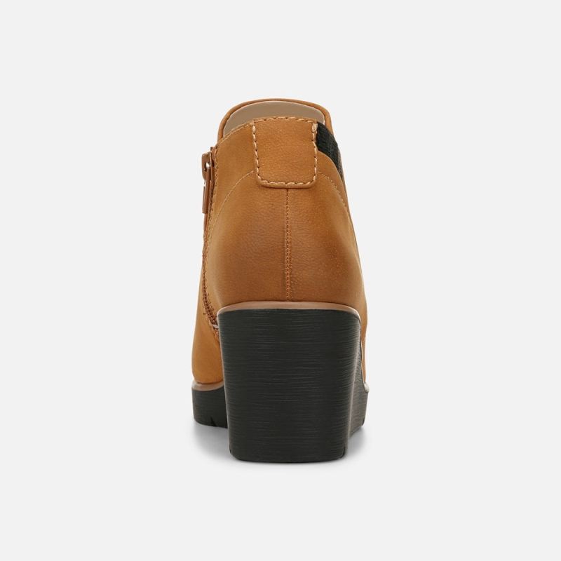 Naturalizer Women's SOUL Affirm Weather Resistant Ankle Booties - Light Toffee Faux Leather