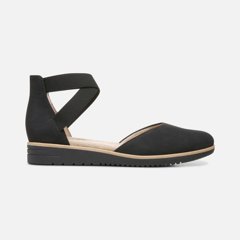 Naturalizer Women's SOUL Intro Flat - Black Synthetic