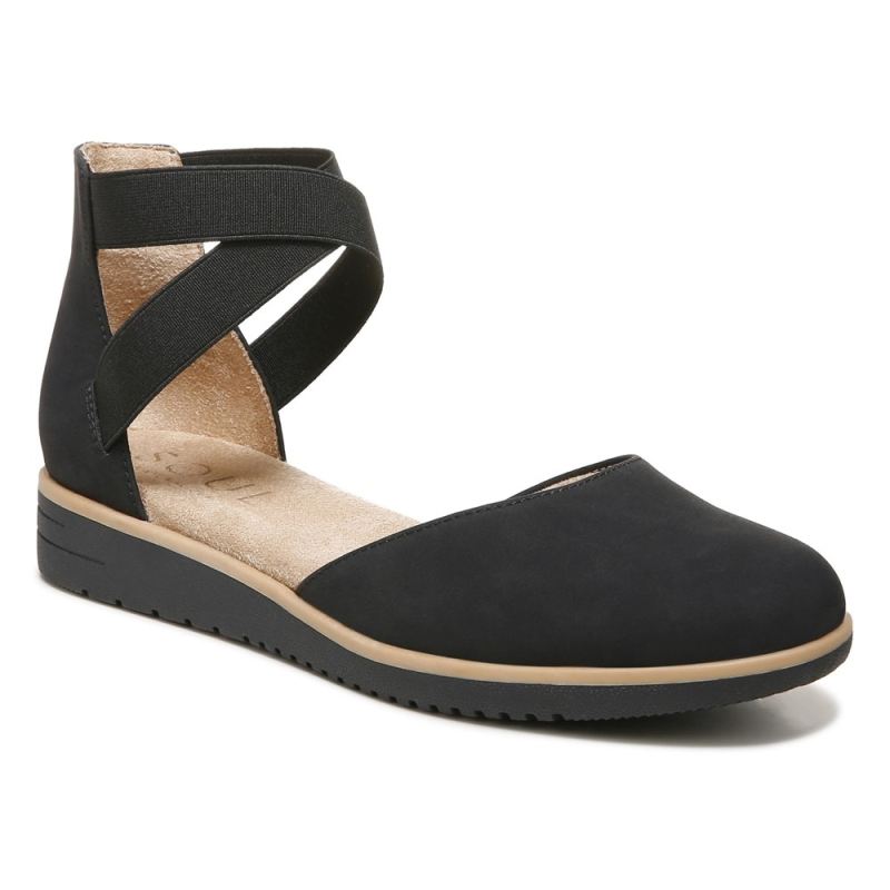 Naturalizer Women's SOUL Intro Flat - Black Synthetic