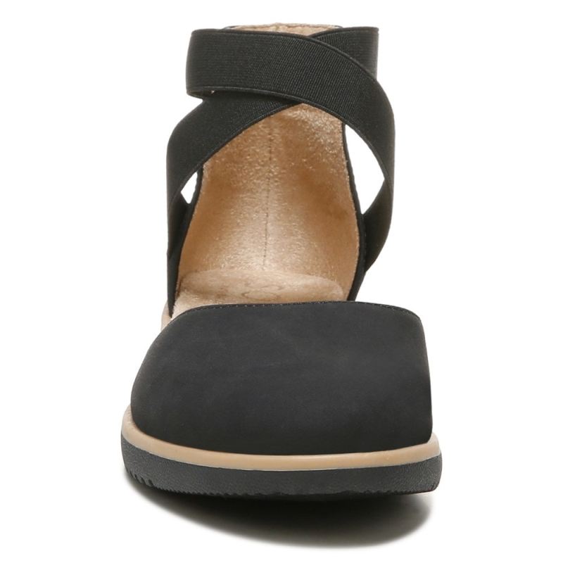 Naturalizer Women's SOUL Intro Flat - Black Synthetic