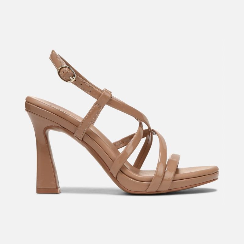 Naturalizer Women's Luisa Dress Sandal - Taupe Patent Leather
