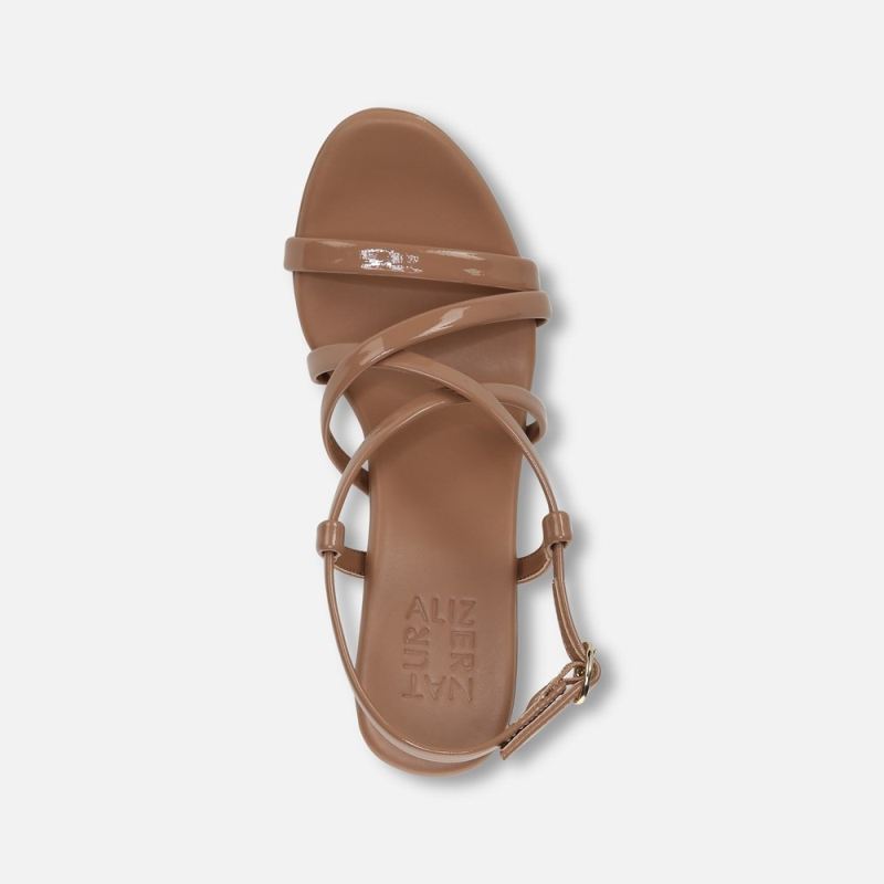 Naturalizer Women's Luisa Dress Sandal - Taupe Patent Leather