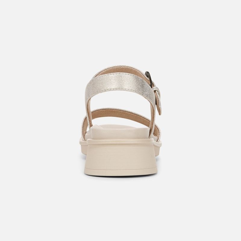 Naturalizer Women's SOUL Emma Strappy Sandal - Gold Faux Leather