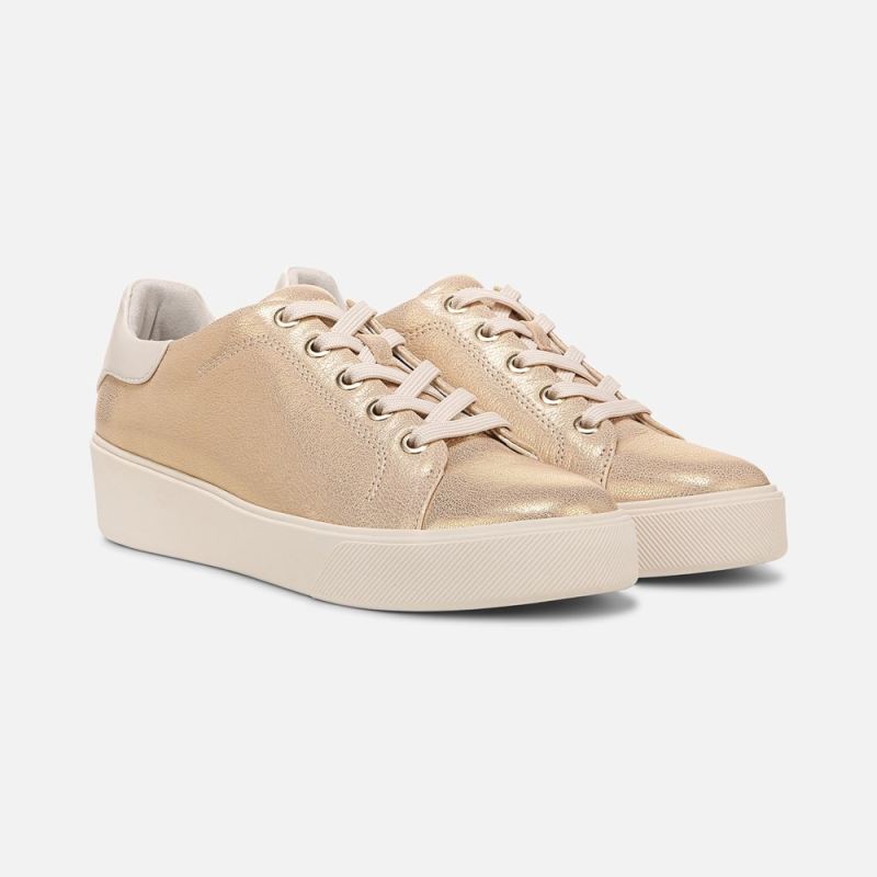 Naturalizer Women's Morrison 2.0 Lace Up Sneaker - Gold Leather