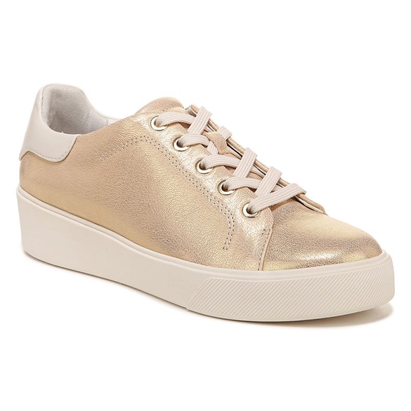 Naturalizer Women's Morrison 2.0 Lace Up Sneaker - Gold Leather