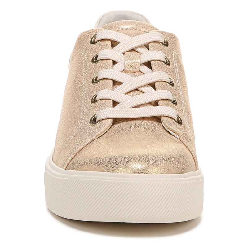 Naturalizer Women's Morrison 2.0 Lace Up Sneaker - Gold Leather