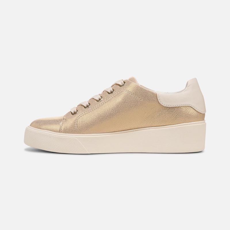 Naturalizer Women's Morrison 2.0 Lace Up Sneaker - Gold Leather