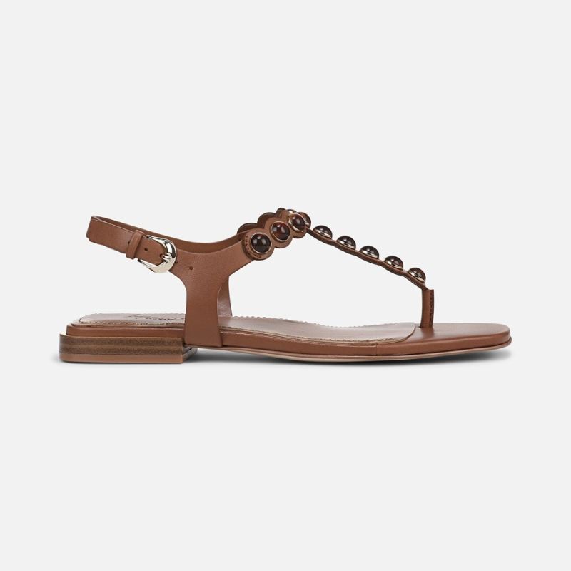 Naturalizer Women's 27 EDIT Nara Sandal - English Tea Brown Leather