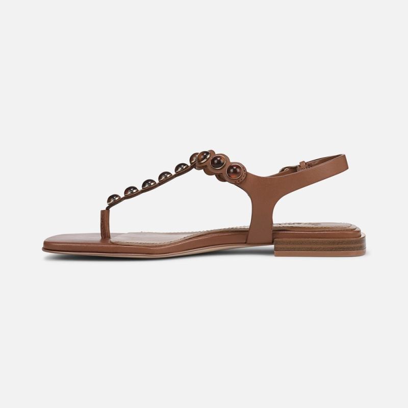 Naturalizer Women's 27 EDIT Nara Sandal - English Tea Brown Leather