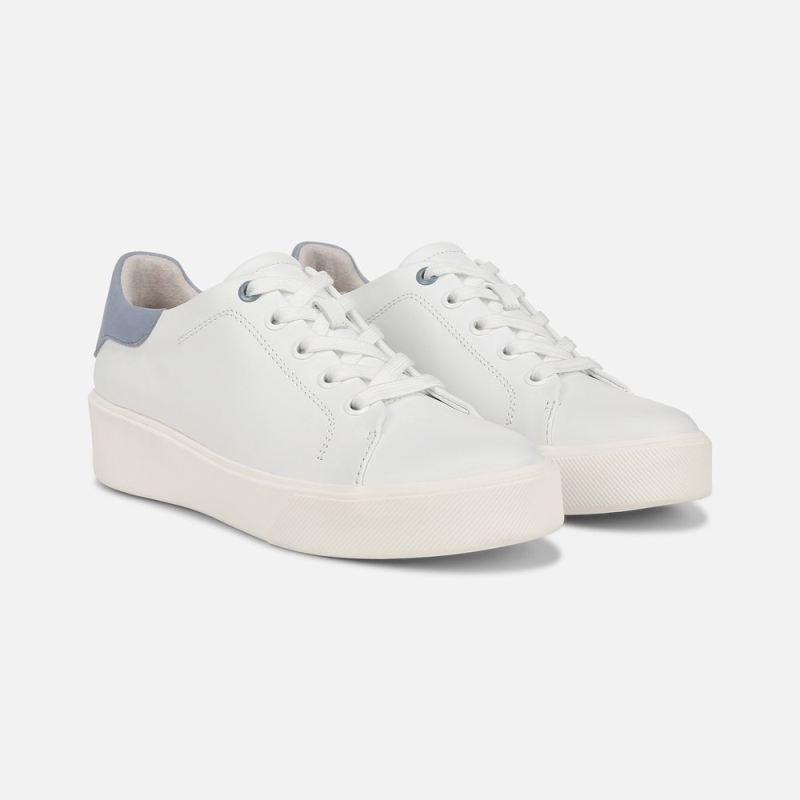 Naturalizer Women's Morrison 2.0 Lace Up Sneaker - White/Blue Leather