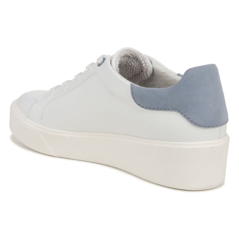 Naturalizer Women's Morrison 2.0 Lace Up Sneaker - White/Blue Leather