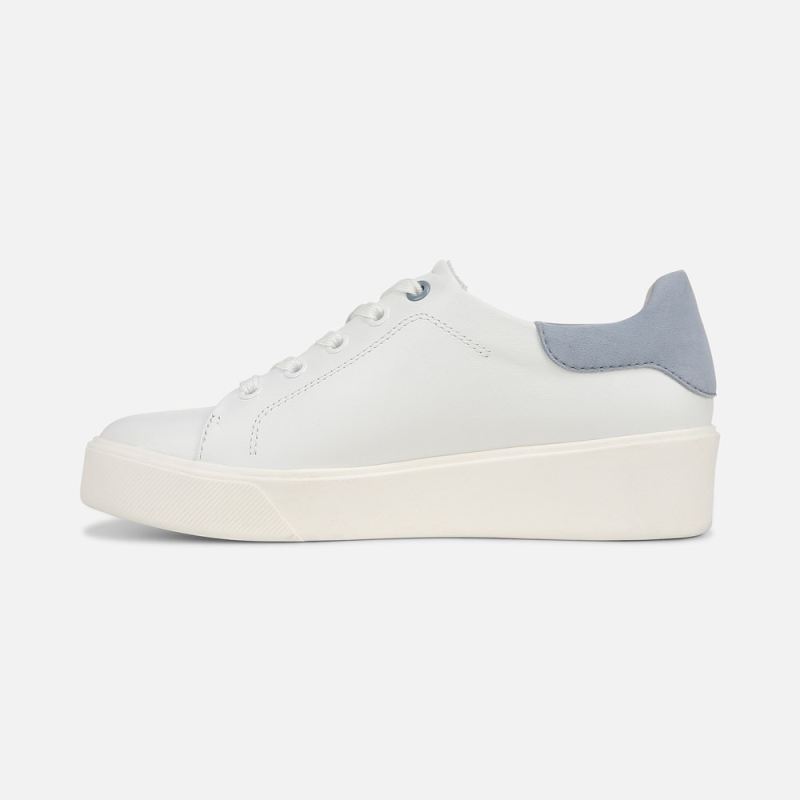 Naturalizer Women's Morrison 2.0 Lace Up Sneaker - White/Blue Leather