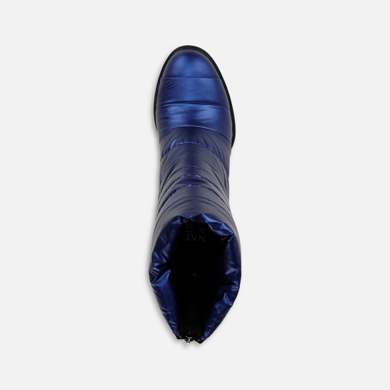 Naturalizer Women's Think Royln Crosswalk Water Repellent Bootie - Electric Blue High Shine Nylon