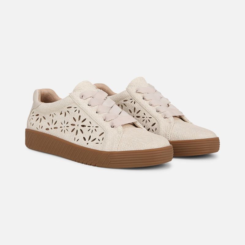 Naturalizer Women's SOUL Neela-Perf Sneaker - Light Sand Beige Fabric