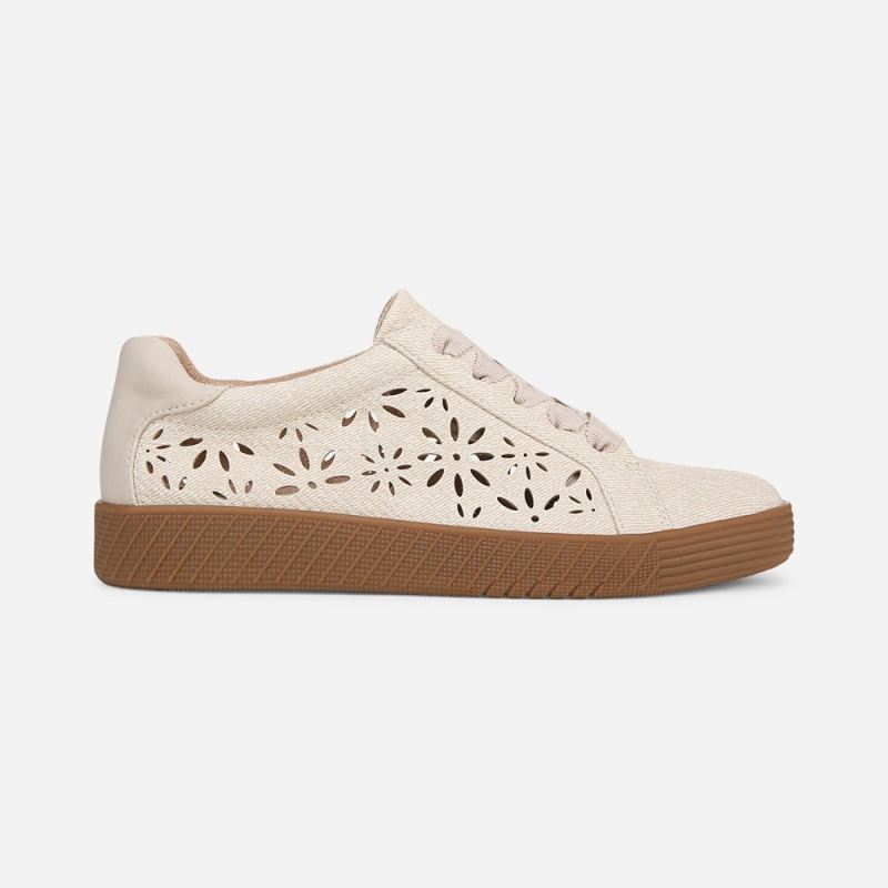 Naturalizer Women's SOUL Neela-Perf Sneaker - Light Sand Beige Fabric