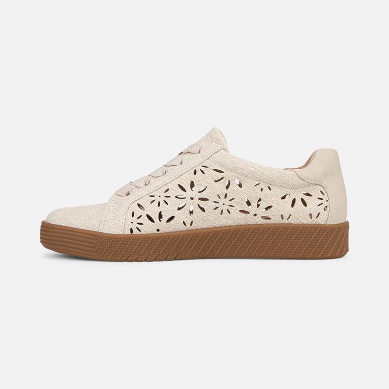 Naturalizer Women's SOUL Neela-Perf Sneaker - Light Sand Beige Fabric