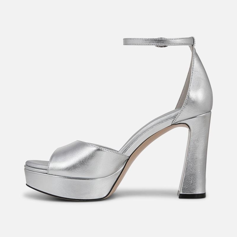 Naturalizer Women's 27 Edit Delphie Dress Sandal - Silver Leather