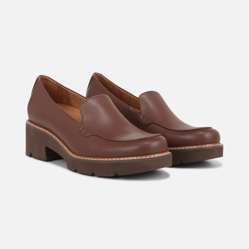 Naturalizer Women's Cabaret Loafer - Cappuccino Brown Synthetic