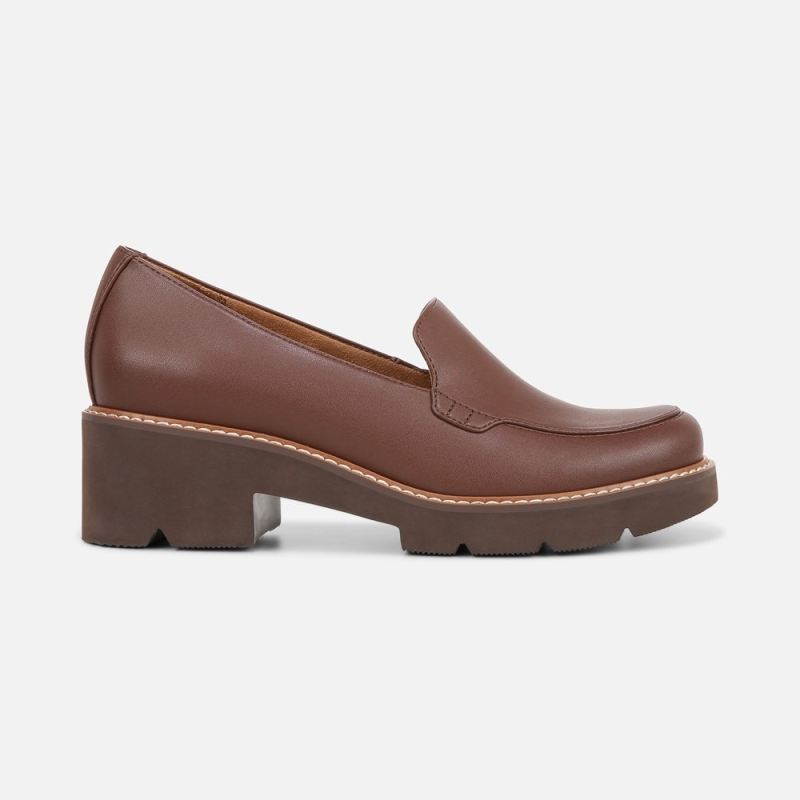 Naturalizer Women's Cabaret Loafer - Cappuccino Brown Synthetic