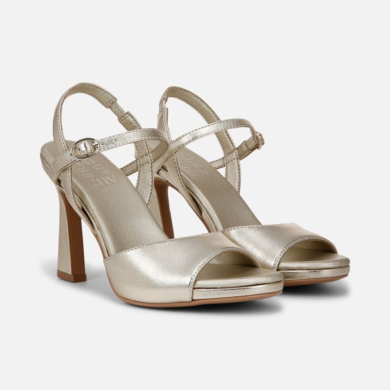 Naturalizer Women's Lala Dress Sandal - Champagne Leather