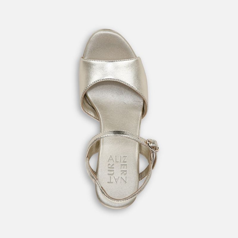 Naturalizer Women's Lala Dress Sandal - Champagne Leather