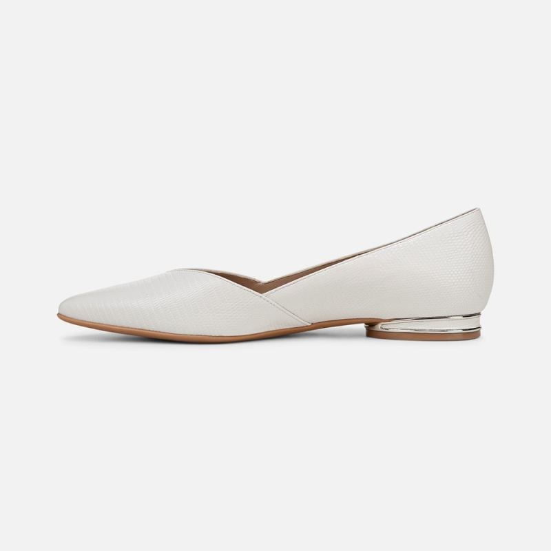 Naturalizer Women's Havana Flat - Warm White Snake Print Leather