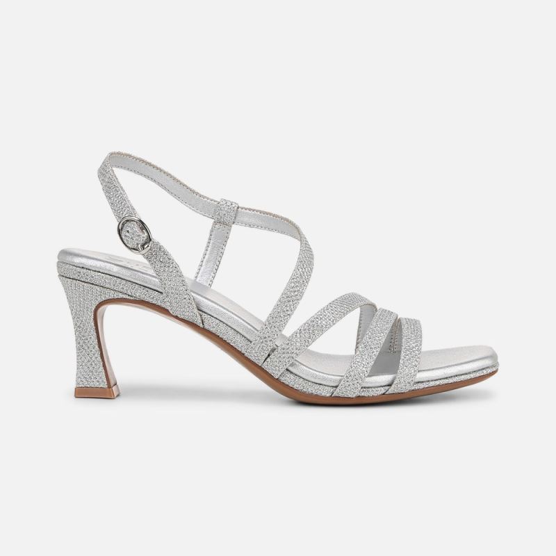 Naturalizer Women's Galaxy Dress Sandal - Silver Faux Leather