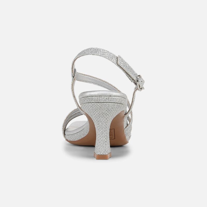 Naturalizer Women's Galaxy Dress Sandal - Silver Faux Leather