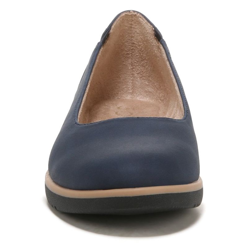 Naturalizer Women's SOUL Idea Ballet Flat - Navy Synthetic