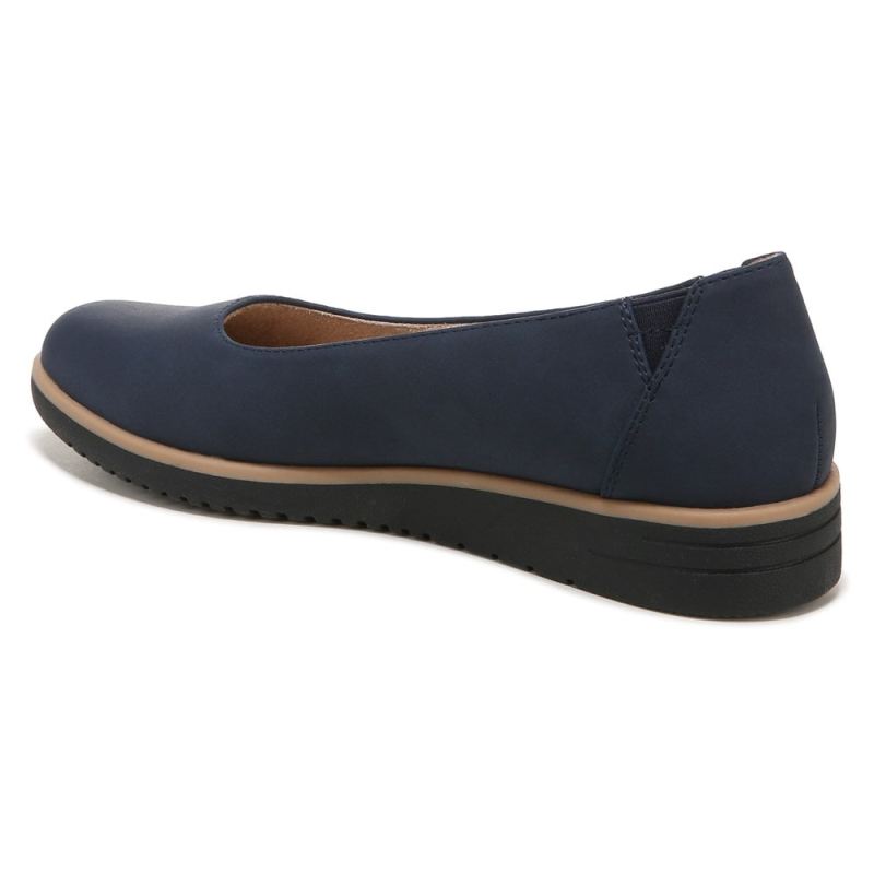 Naturalizer Women's SOUL Idea Ballet Flat - Navy Synthetic