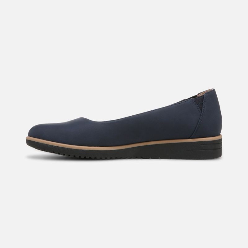 Naturalizer Women's SOUL Idea Ballet Flat - Navy Synthetic