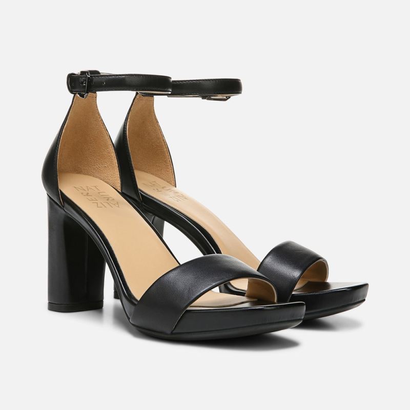 Naturalizer Women's Joy Dress Sandal - Black Leather