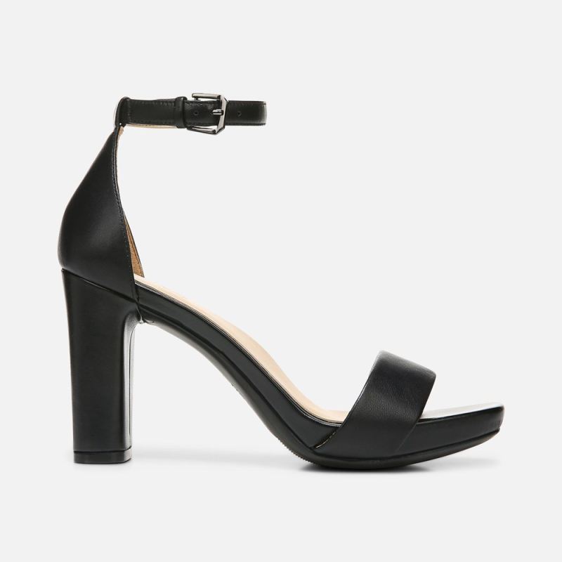 Naturalizer Women's Joy Dress Sandal - Black Leather
