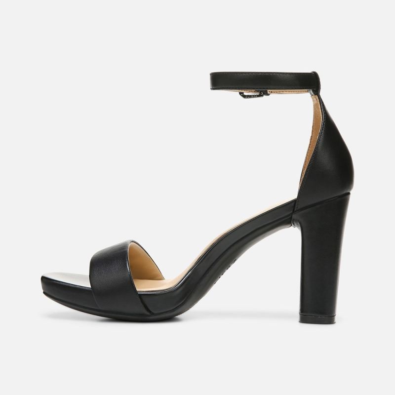 Naturalizer Women's Joy Dress Sandal - Black Leather