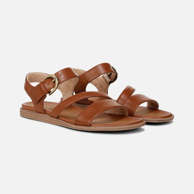 Naturalizer Women's SOUL Jayvee Sandal - Brown Faux Leather