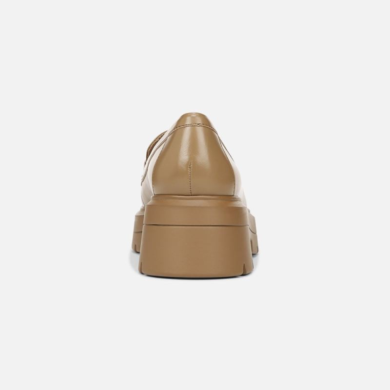 Naturalizer Women's Nina Lug Loafer - Dark Tan Leather