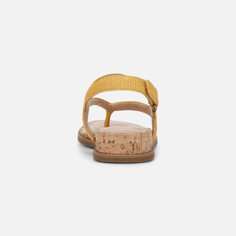 Naturalizer Women's SOUL Carolyn Sandal - Yellow Faux Leather