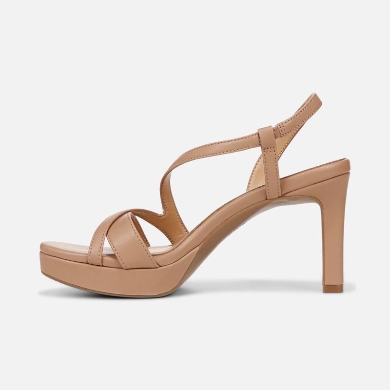 Naturalizer Women's Abby Dress Sandal - Taupe Smooth Faux Leather