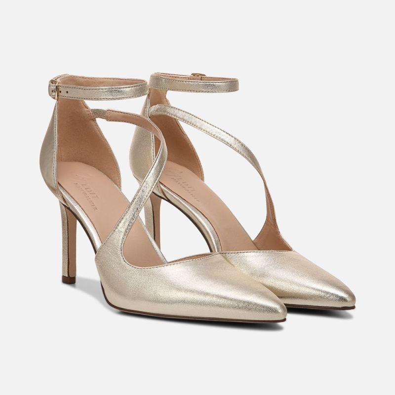 Naturalizer Women's 27 Edit Abilyn Pump - Gold Leather