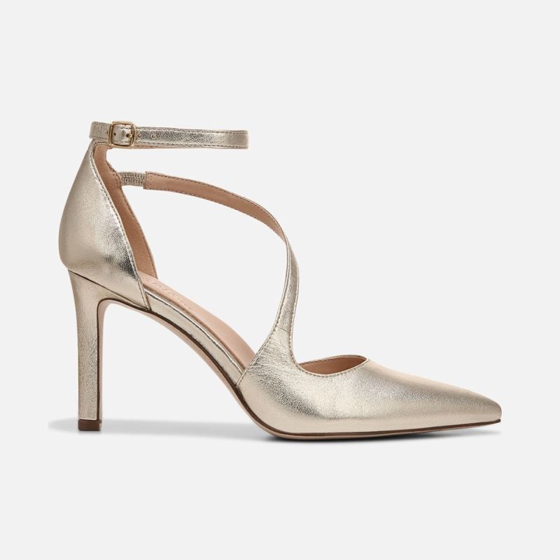 Naturalizer Women's 27 Edit Abilyn Pump - Gold Leather