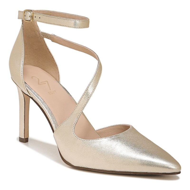 Naturalizer Women's 27 Edit Abilyn Pump - Gold Leather