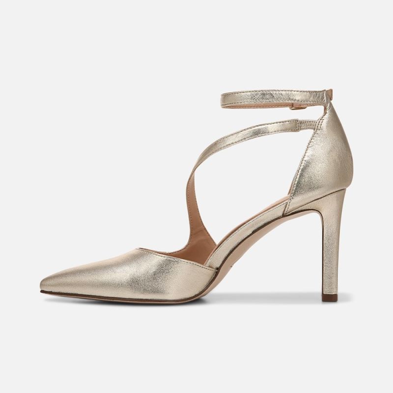 Naturalizer Women's 27 Edit Abilyn Pump - Gold Leather