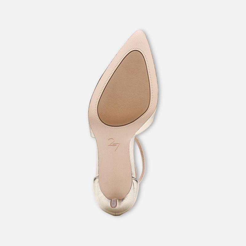 Naturalizer Women's 27 Edit Abilyn Pump - Gold Leather